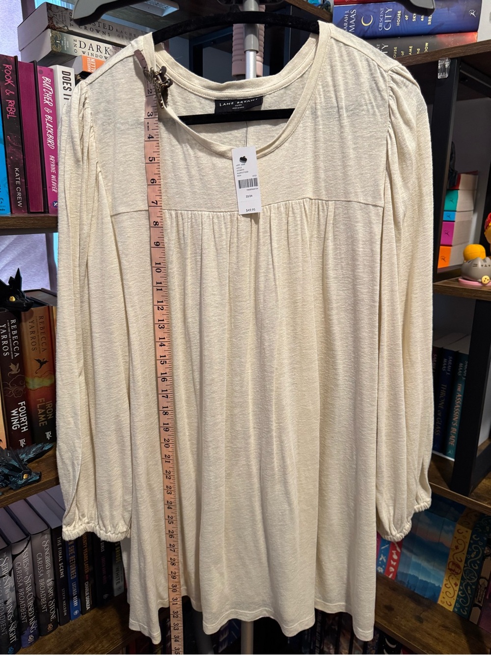 Lauren Ralph Lauren Cream Long-Sleeve Tunic